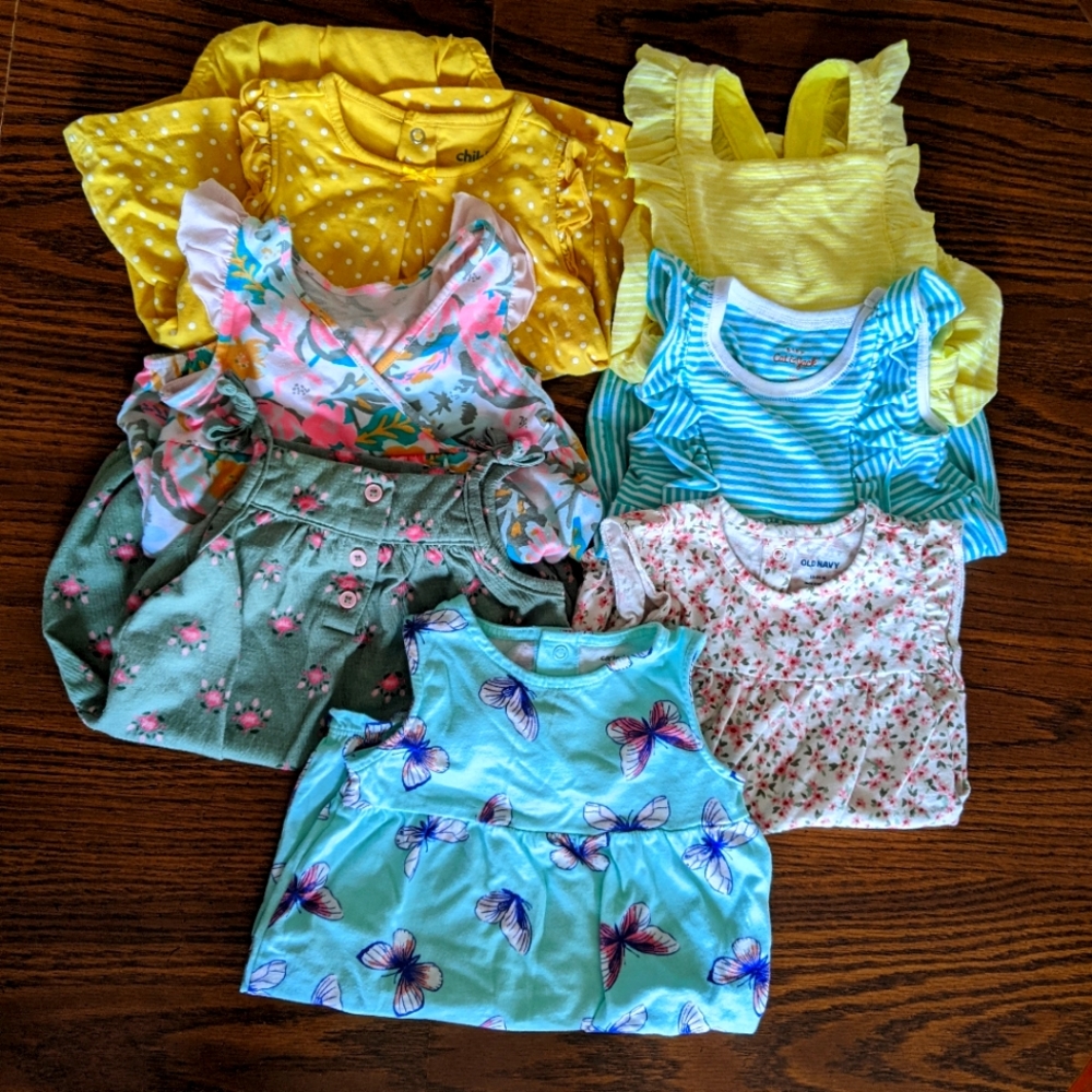 Lot of 7 - size 18 month rompers